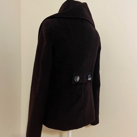 Suzy Shier Chocolate Pea Coat - Picture 5 of 6